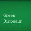 green dinosaur